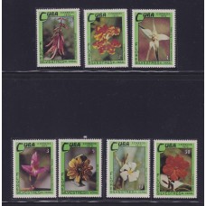 CUBA 1973 SERIE COMPLETA DE ESTAMPILLAS NUEVAS MINT FLORES